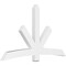 Ekena Millwork Alberta Architectural Grade PVC Gable Bracket, 84"W x 49"H x 4"D x 6"F, 14/12 Pitch GBP084X49X0406ALB00 - alternate 1